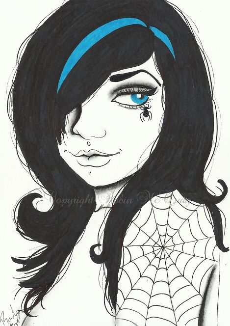 Spider web tattoo by Robin McQuay